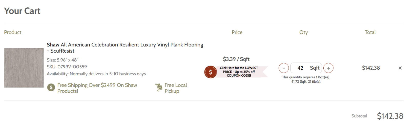 All American Celebration Resilient Luxury Vinyl Plank Flooring – ScufResist