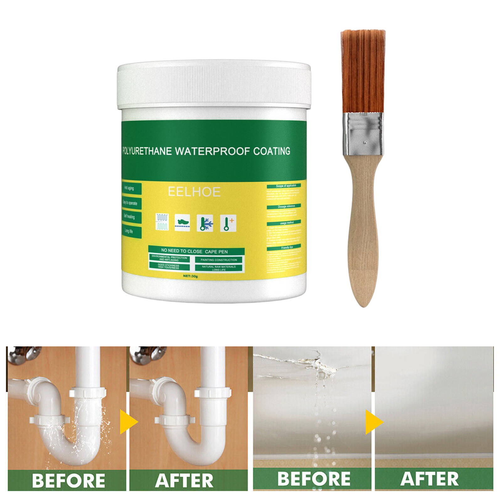 Home Waterproof Invisible Paste Sealant Tile Trapping Repair Polyurethane Glue