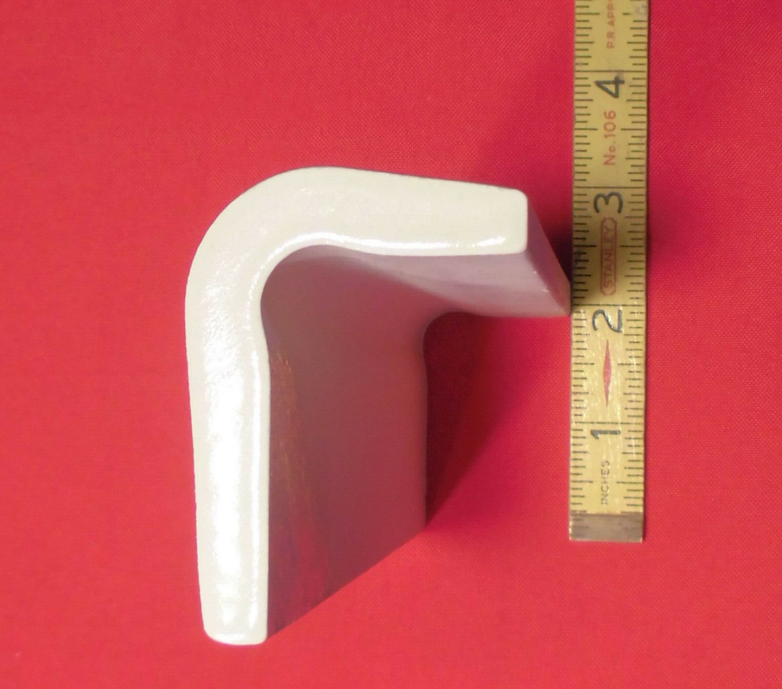 1pc. Off-White V-Cap Crystalline Ceramic Tile: Counter-Top Edging American Olean