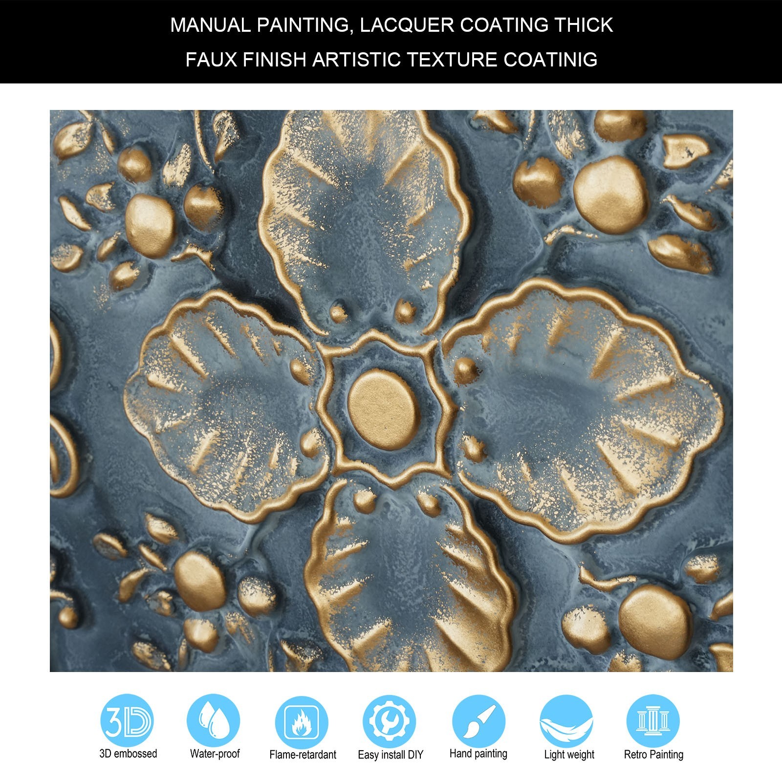 Classic style ceiling tile smoked gold groggery decor wall panel PL19 10pcs/lot