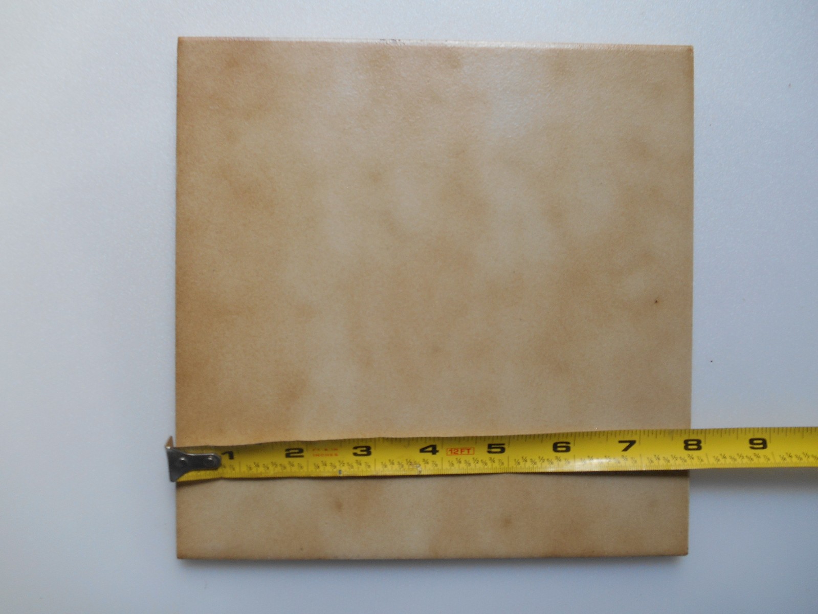 Ceram Ceramiche S.p.A. 8″x8″ Ceramic Floor Tile Tan/Brown Made in Italy NOS