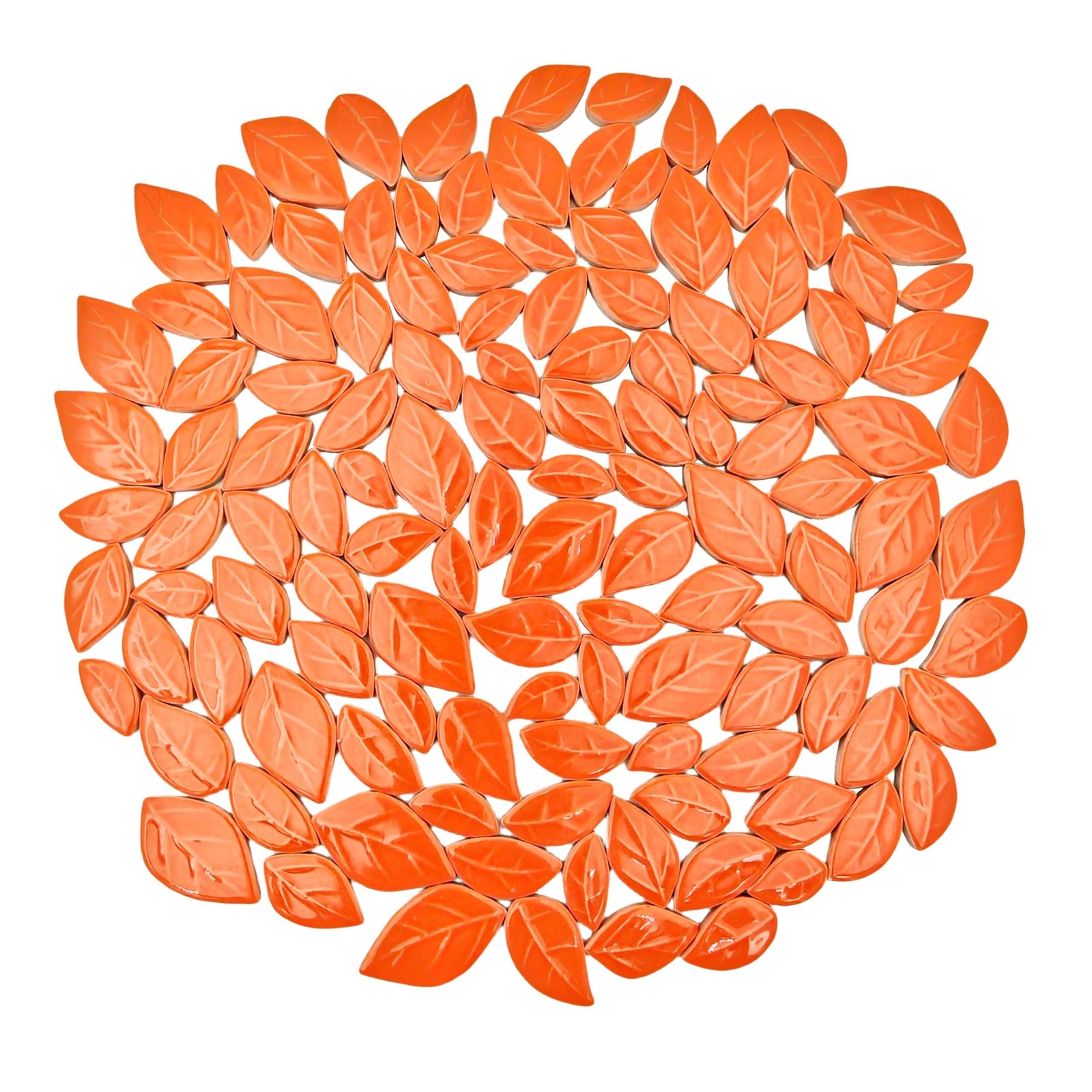 500g/1.1lb Leaf-Shaped Ceramic Mosaic Tiles,Ceramic Mosaic Pieces for Crafts,…