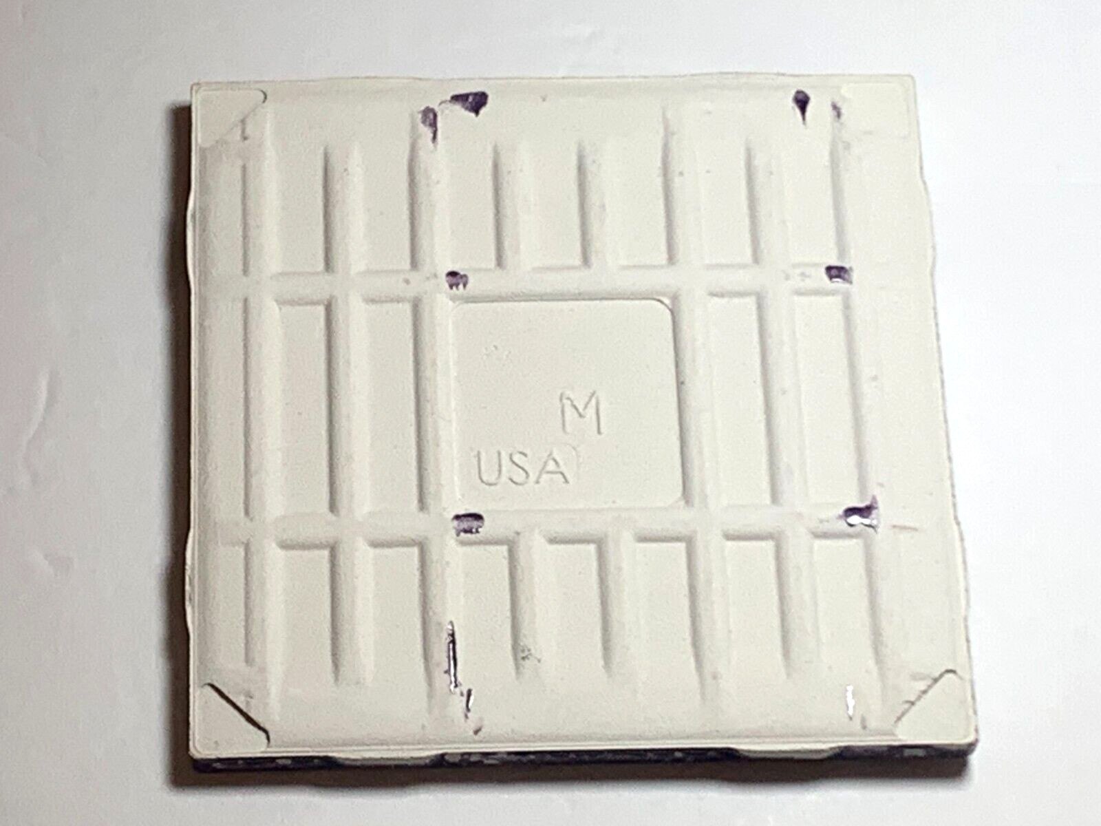 NEW DALTILE CERAMIC 4 1/4″ X 4 1/4″ FED EX PURPLE GLOSS