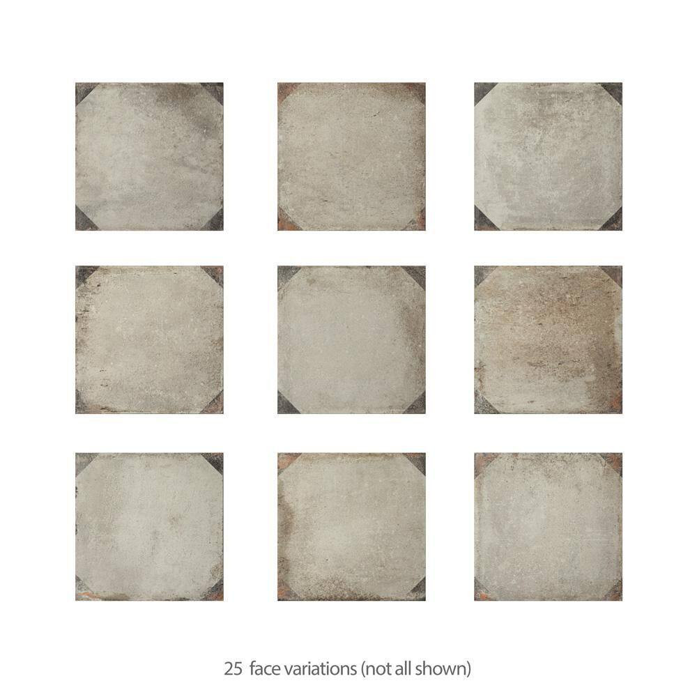 D’Anticatto Decor Trapani 8-3/4 In. X 8-3/4 In. Porcelain Floor and Wall Tile (1