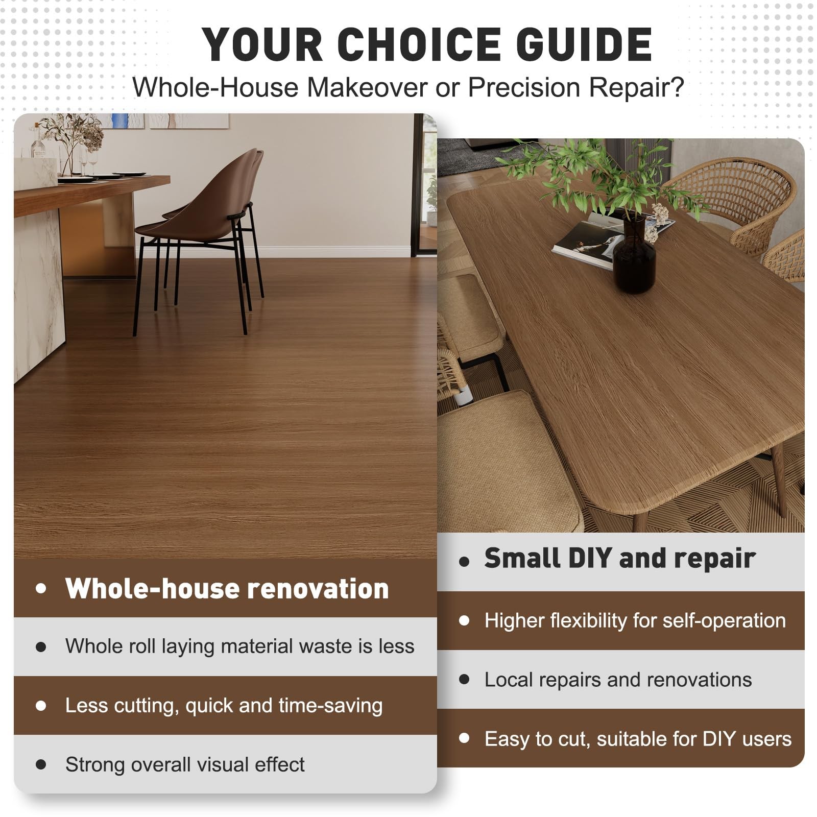 Wood Grain Peel and Stick Floor Tiles 11.8″ x 118″ Roll, Self Adhesive Vinyl …
