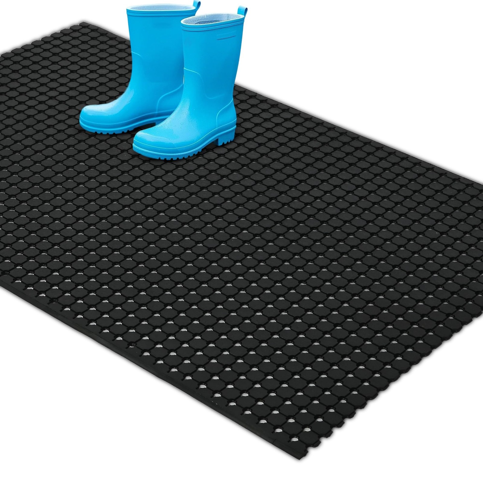jxgzyy Commercial Rubber Floor Mat, 3 x 5 Anti Fatigue Non-Slip Drainage Mat …