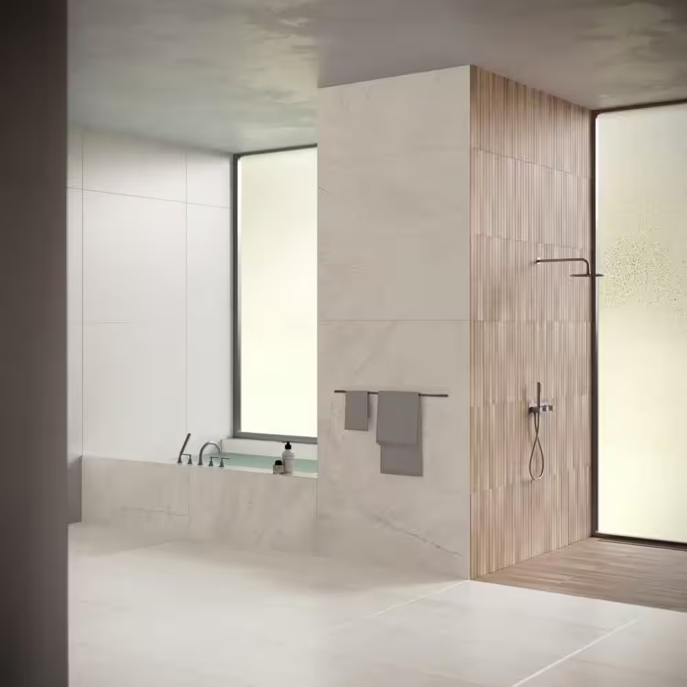 Dorian Marfil Cream 23.62 In. X 47.24 In. Marble Look Antique Satin Porcelain Fl
