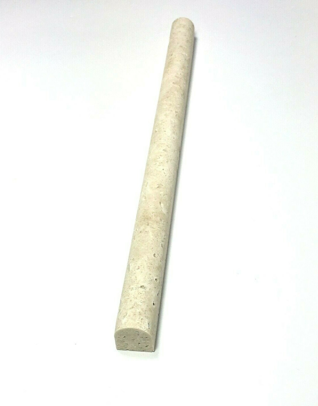 3/4″ X 12″ Ivory Light Travertine Chair Rail Pencil Molding Trim Wall Tile
