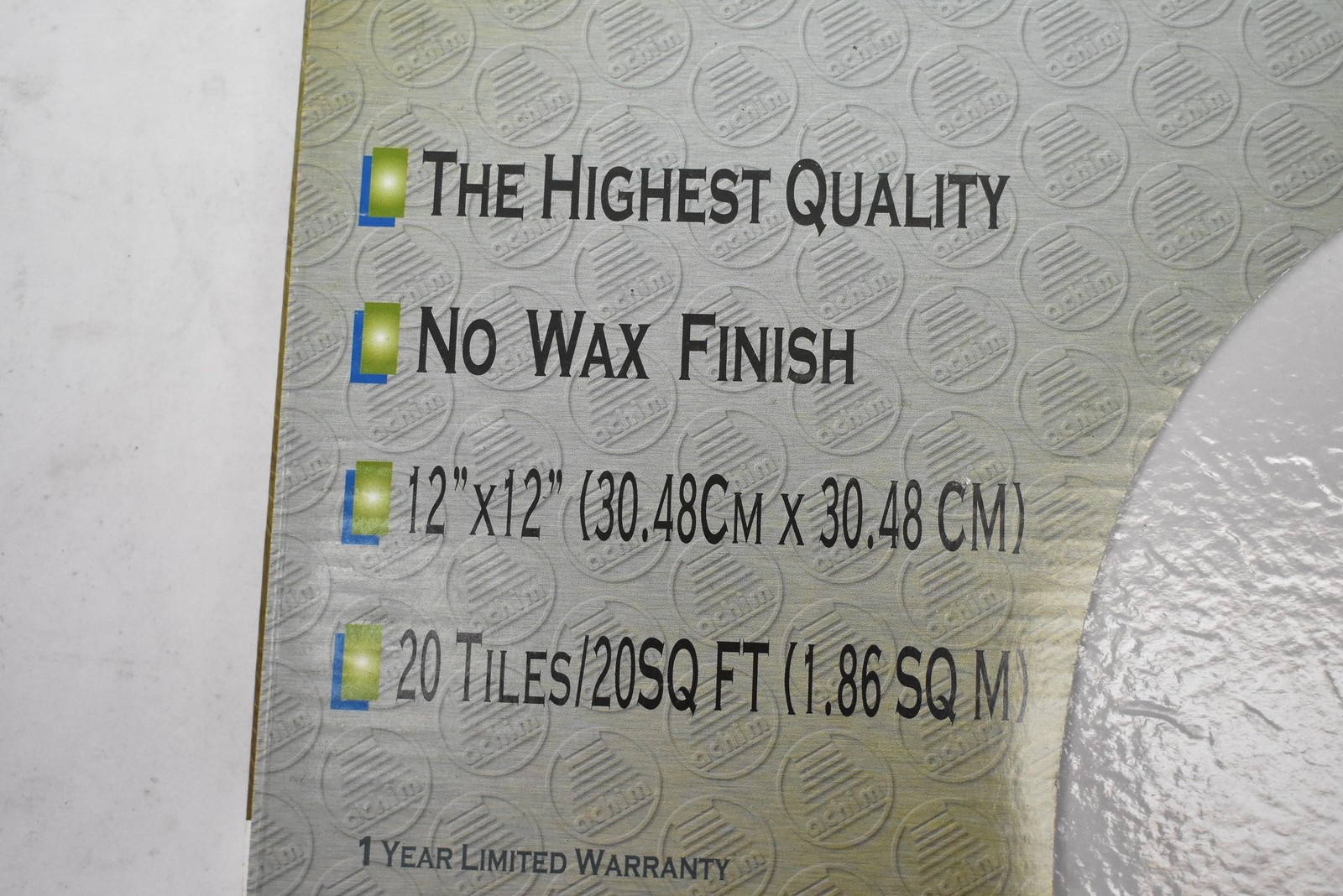 Lot of 2 Packs Achim Nexus 12×12 Peel & Stick Vinyl Floor Tiles Marble 40sqft