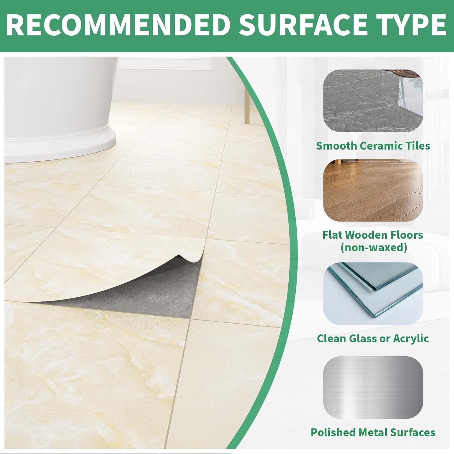 20-Pack Peel and Stick Floor Tiles Vinyl Floor 12 x 12 inch Self Adhesive Wat…