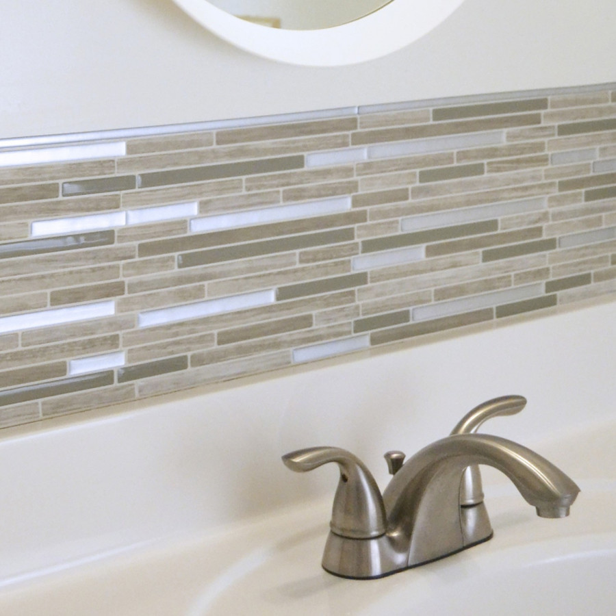 Smart Tiles SmartEdge Brillo Peel and Stick Finishing Edge Backsplash Border