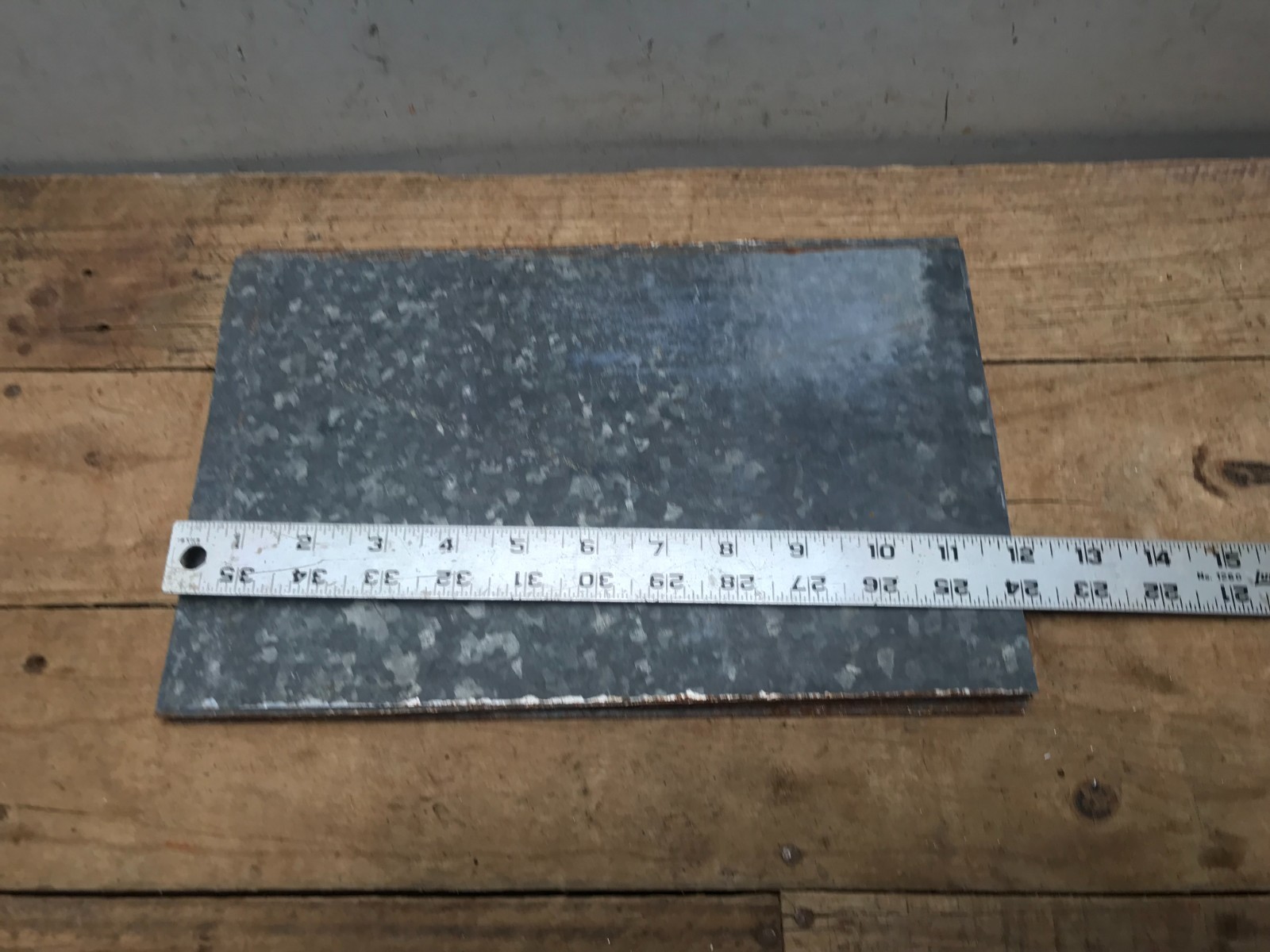 10 Rusty Galvanized Patina Sheet Metal 12″ x 7 1/2 – 8″ Wall Tile Art Garden (E)