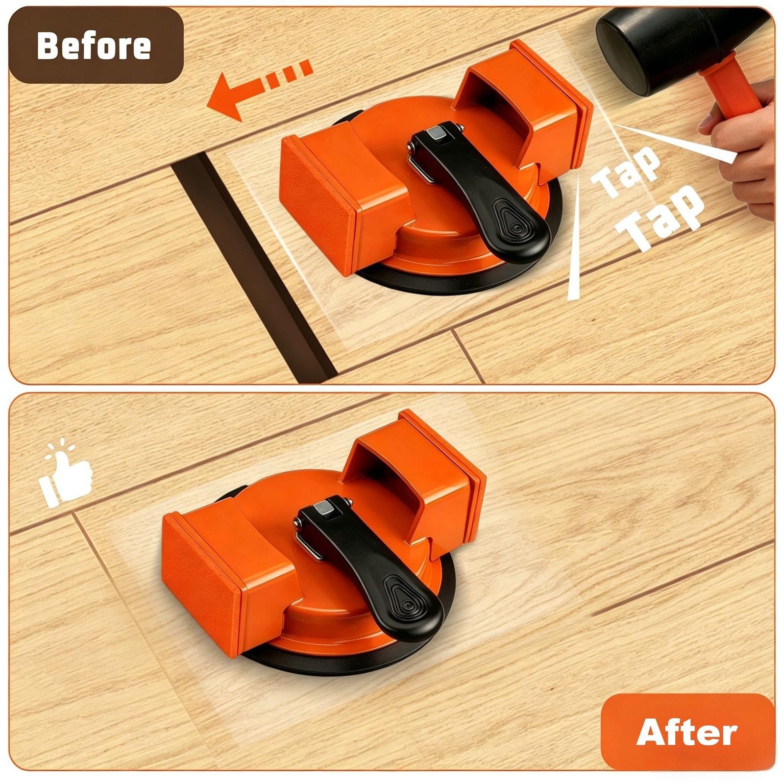 Floor Gap Repair Tool,Heavy Duty Floor Gap Fixer Suction Cup Tool | Enhanced …