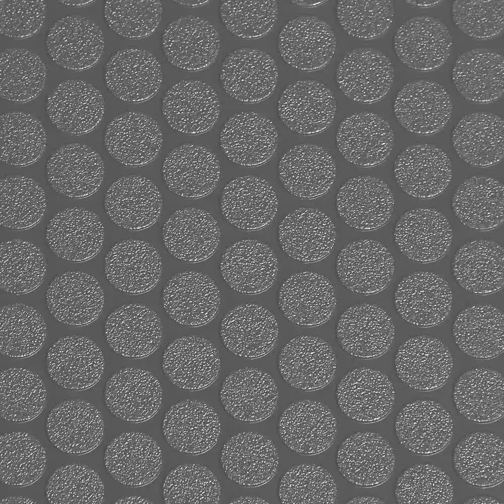 Small Coin 5 Ft. X 10 Ft. Slate Grey Commercial Grade Vinyl Garage Flooring Cove