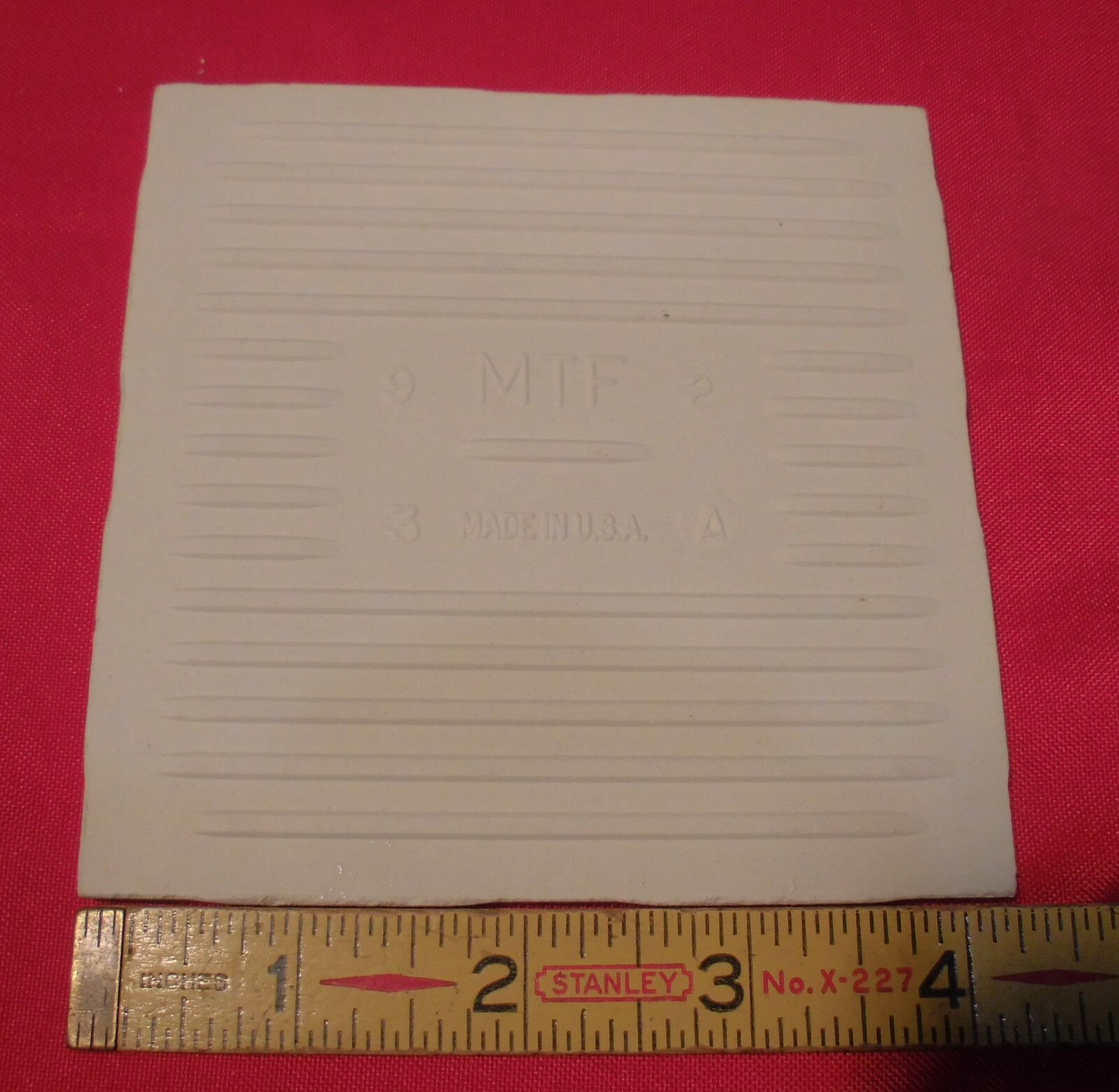 1 pc. Off-White Creamy 4-1/4″ Glossy Ceramic Tile by Monarch Tile Co. USA New