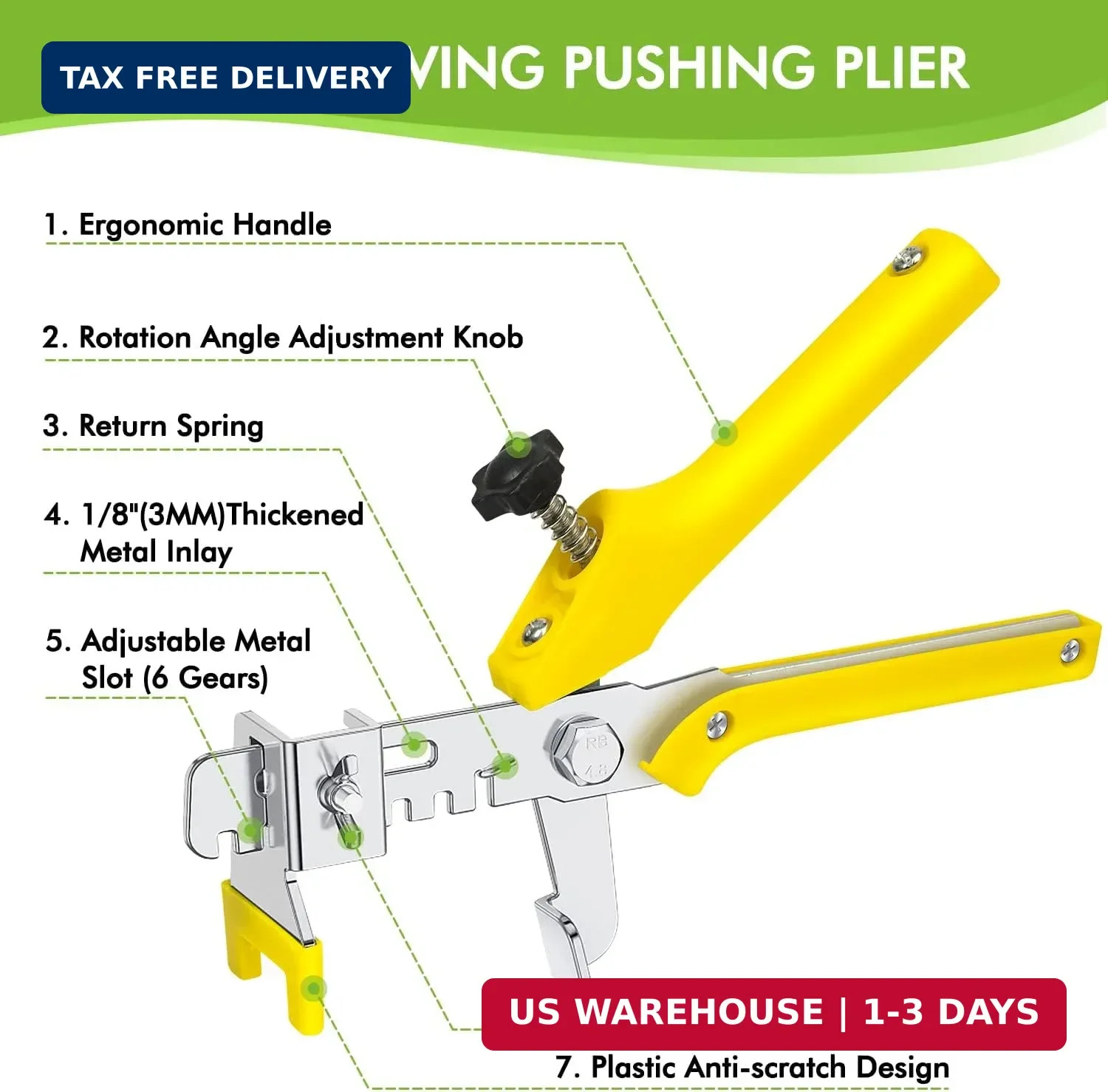 Tile Leveling System 1/8″Kit, 600pcs Tile Leveler Spacers Clips+200pcs Reusable