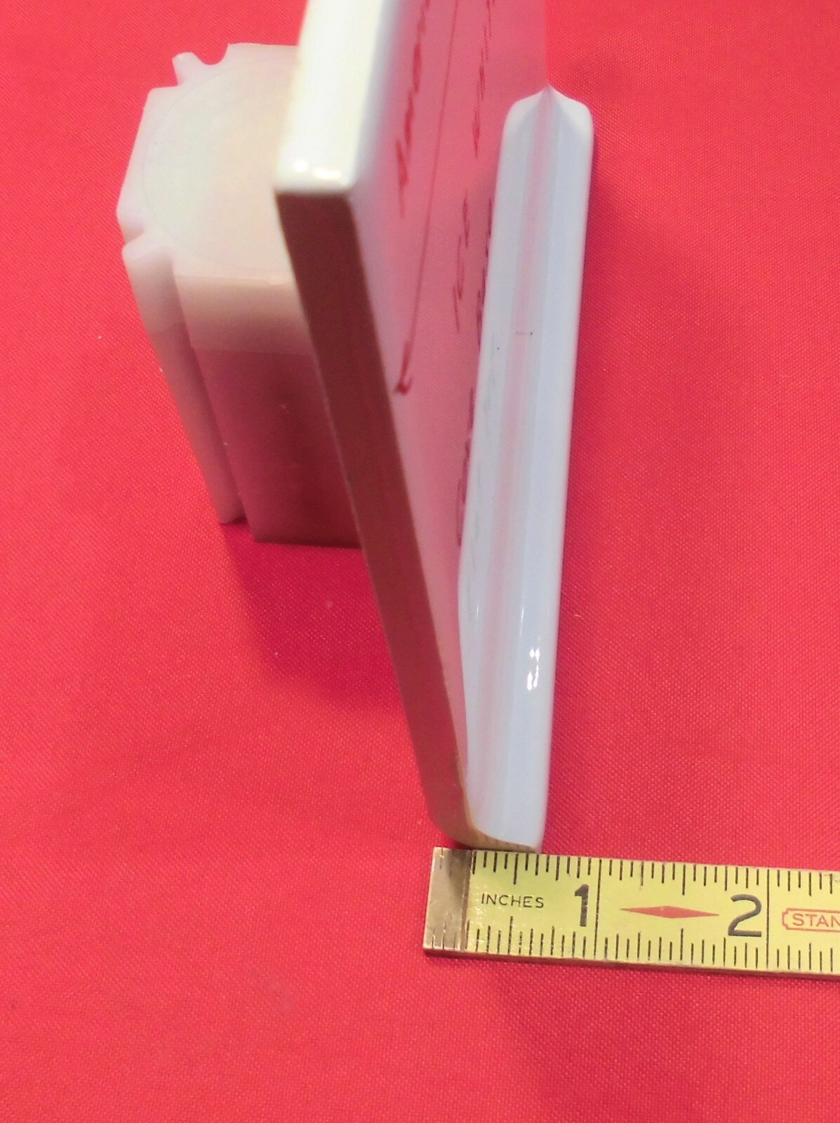 1 pc. Glossy Ice – Arctic White: Flat Top; base/cove Ceramic Tile: 6″ X 6″ NEW