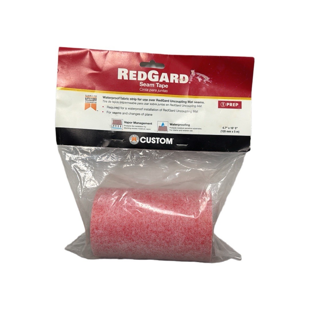 Seam Tape 5in x 16.5 ft Indoor Commercial Residential Red Waterproofing Membrane