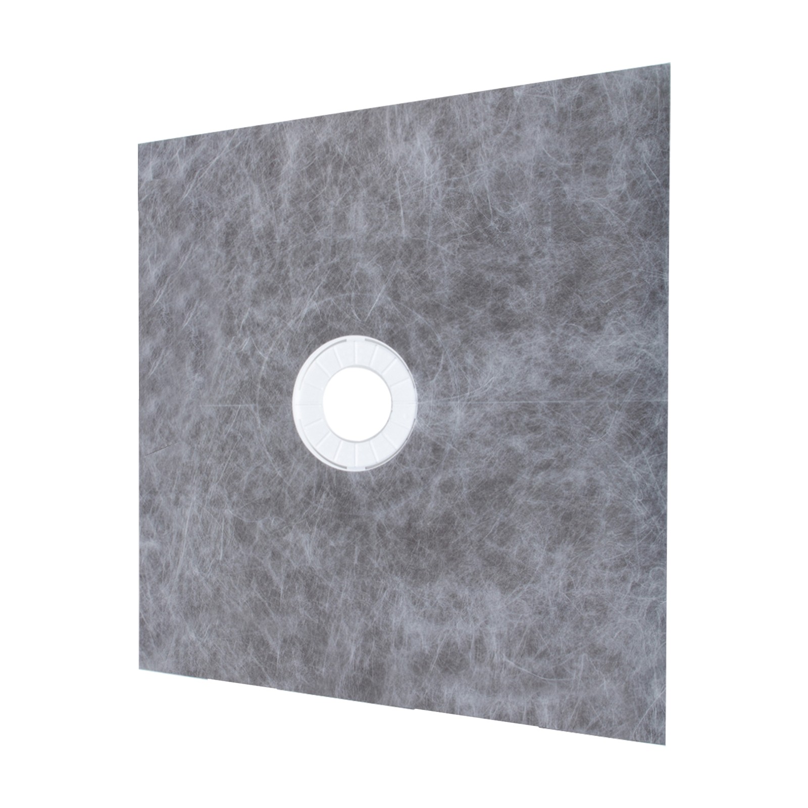 VEVOR Waterproofing Shower Curb Kit Shower Kit Tray 48×48” w/ Central Drain PVC