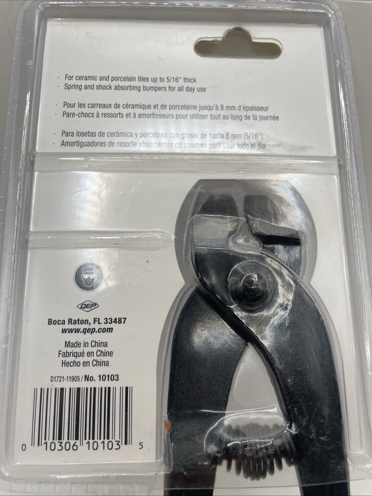 QEP Tile Nipper Offset Tungsten Carbide Tips For Smooth Irregular Shapes 5/16”