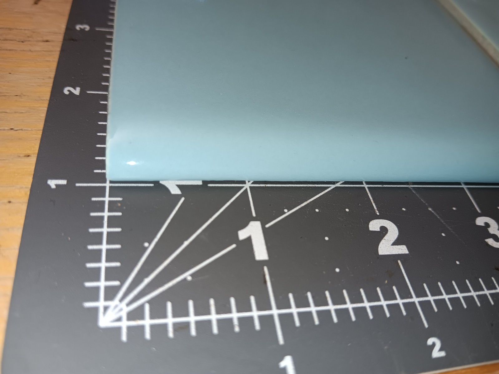 24 pack Vintage Ceramic Tile BLUE BULLNOSE Bathroom Kitchen VINTAGE Tile MCM
