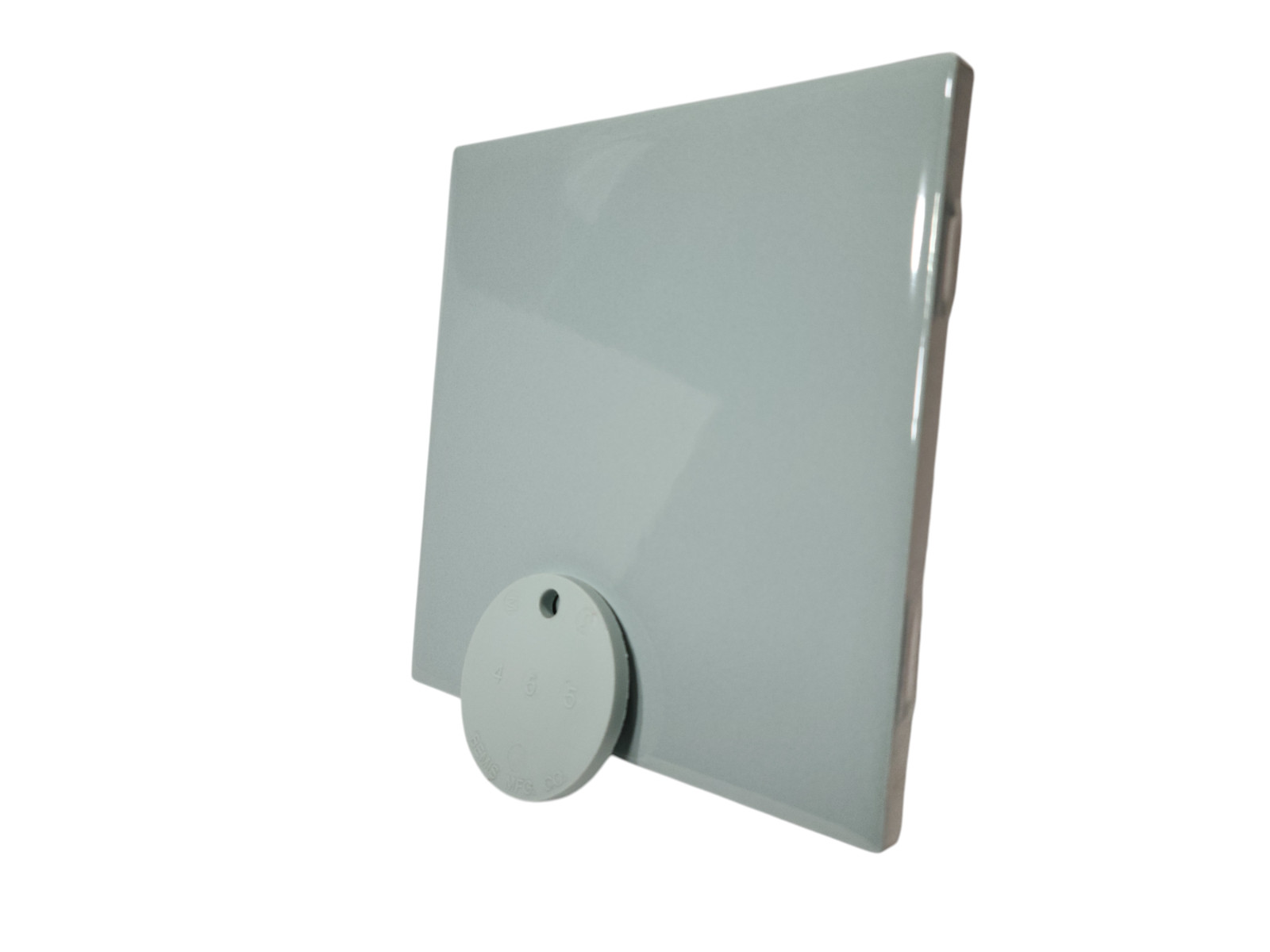 Light Green Ceramic Tile 4.25 in Subway Square Vintage Mid Century Modern Retro