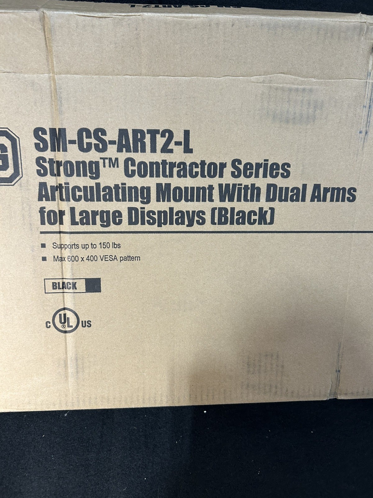 Strong SM-CS-ART2-L Contractor Universal Articulating Dual Arm TV Mount 37″ -70″