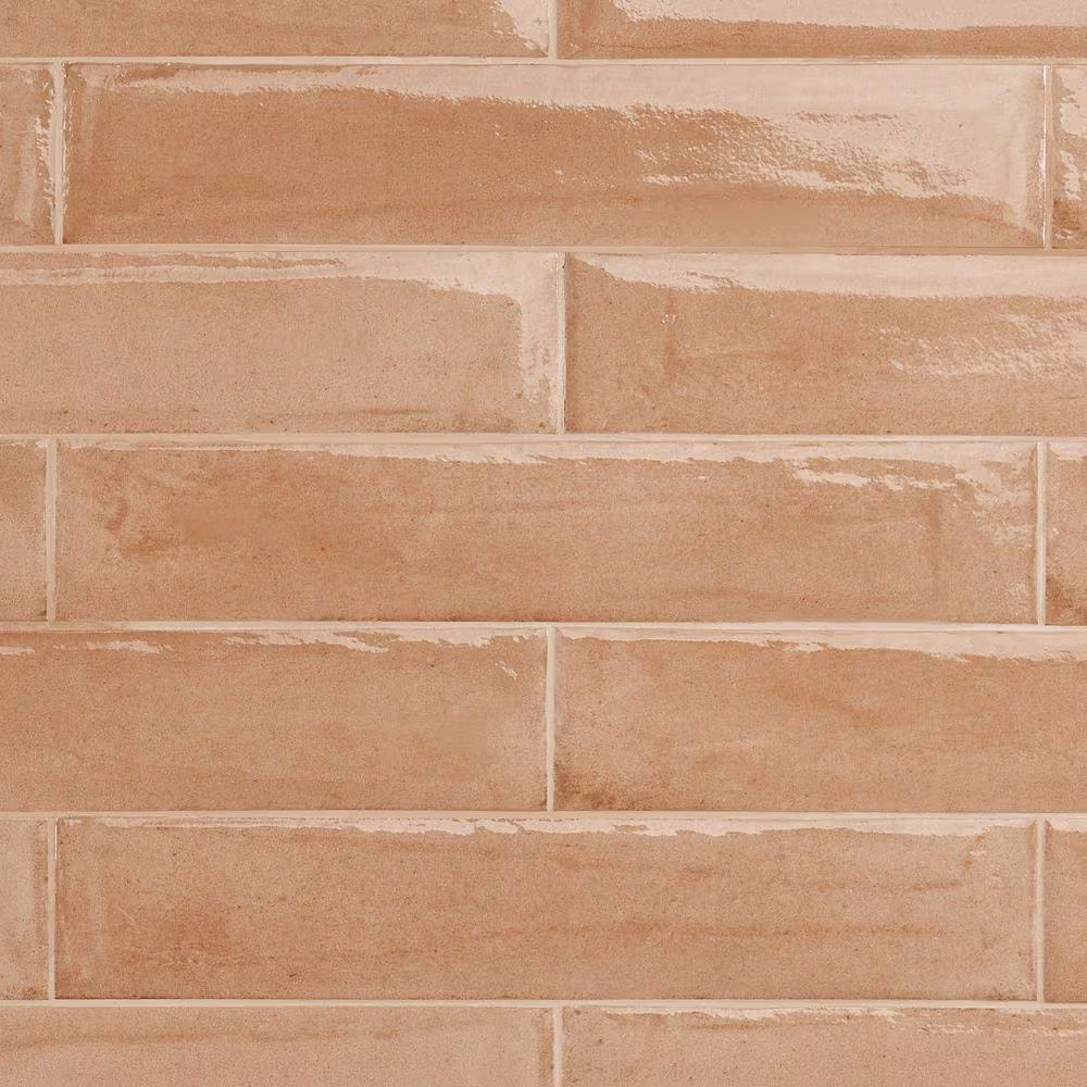 Tint Terracotta 2.95 In. X 15.74 In. Polished Porcelain Wall Tile (14.2 Sq. Ft./