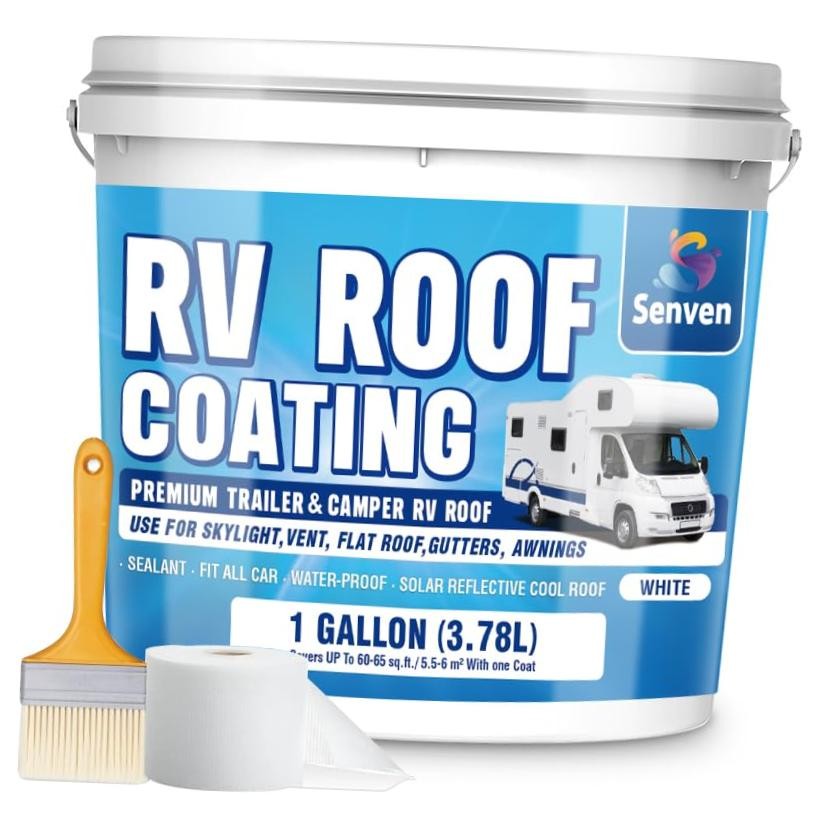 RV Roof Sealant RV Roof Coating RV Roof Sealant 1 Gallon 128 Fl Oz White