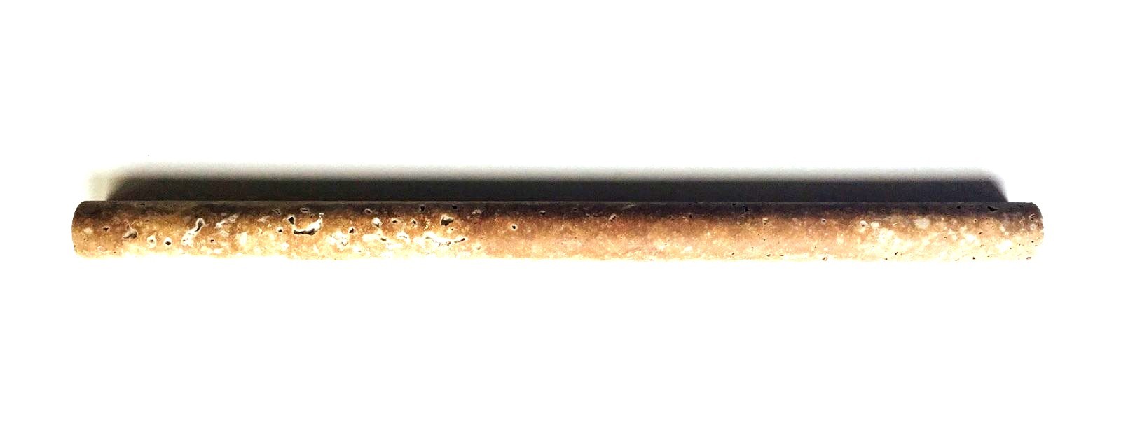 3/4″ X 12″ Noce Travertine Chair Rail Pencil Profile Molding Wall Tile BOX OF 10
