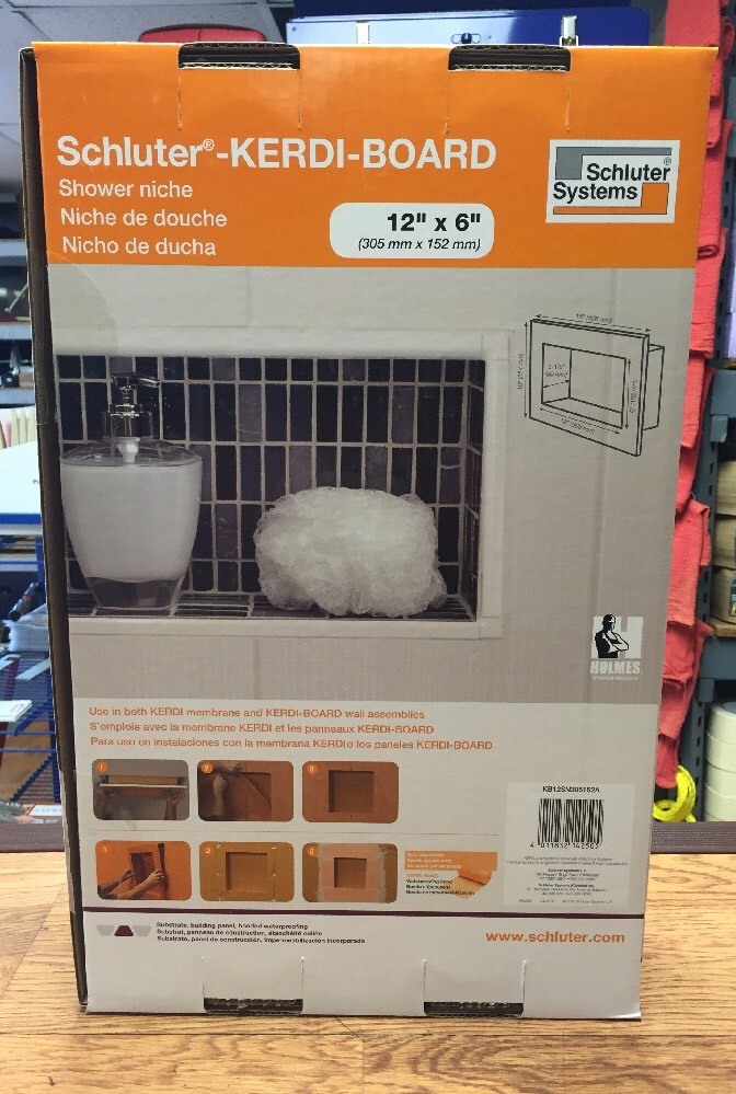 Schluter Kerdi Shower Niche 12″x 6″