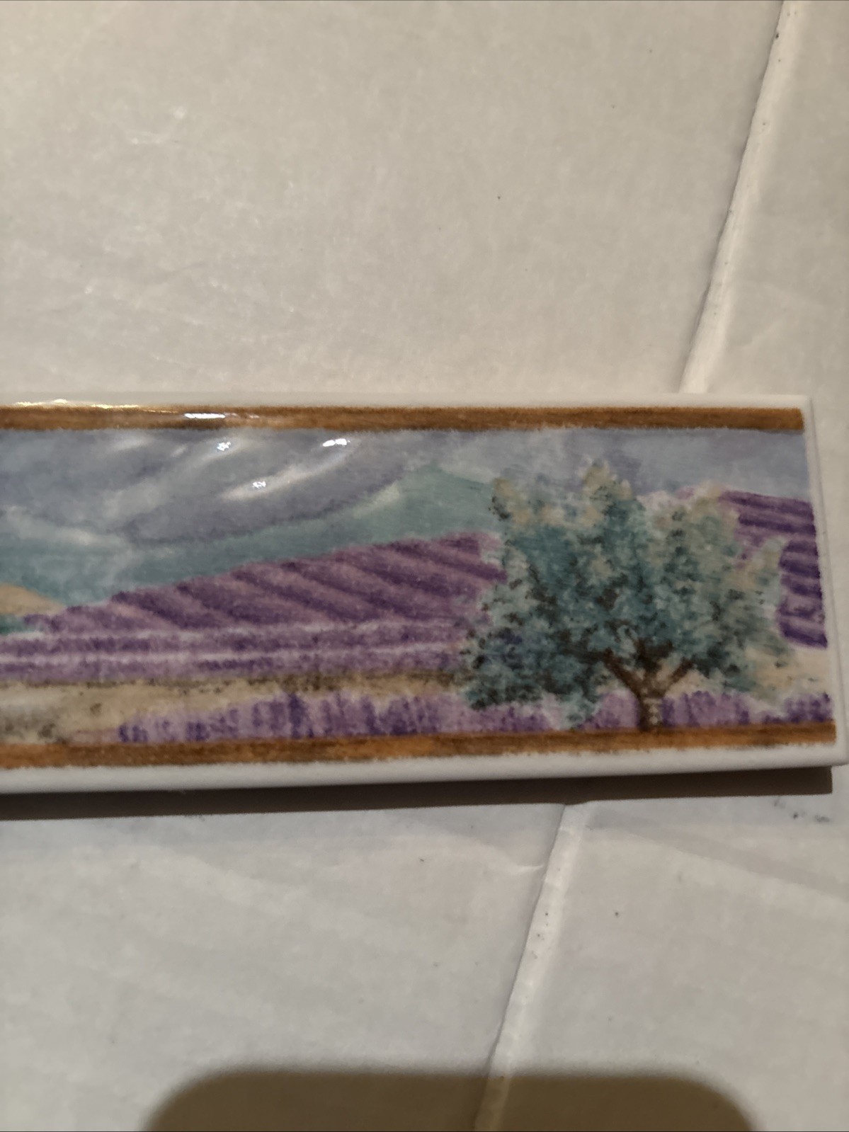 2” X 8” Listello Tile Border Liner -Country Scenery by U-Tile Made In UE (Italy)