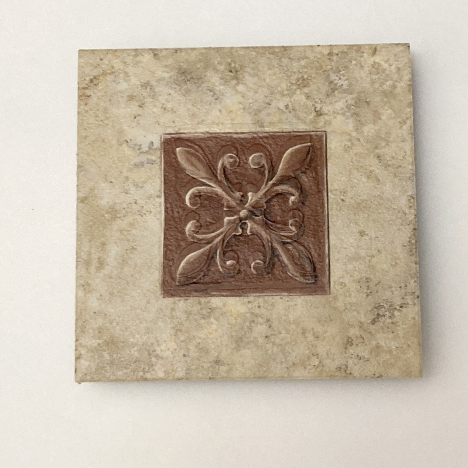 6″ x 6″ Deco Stone ROMANESQUE Accent Vinyl Wall Floor Tile Self Stick Groutable