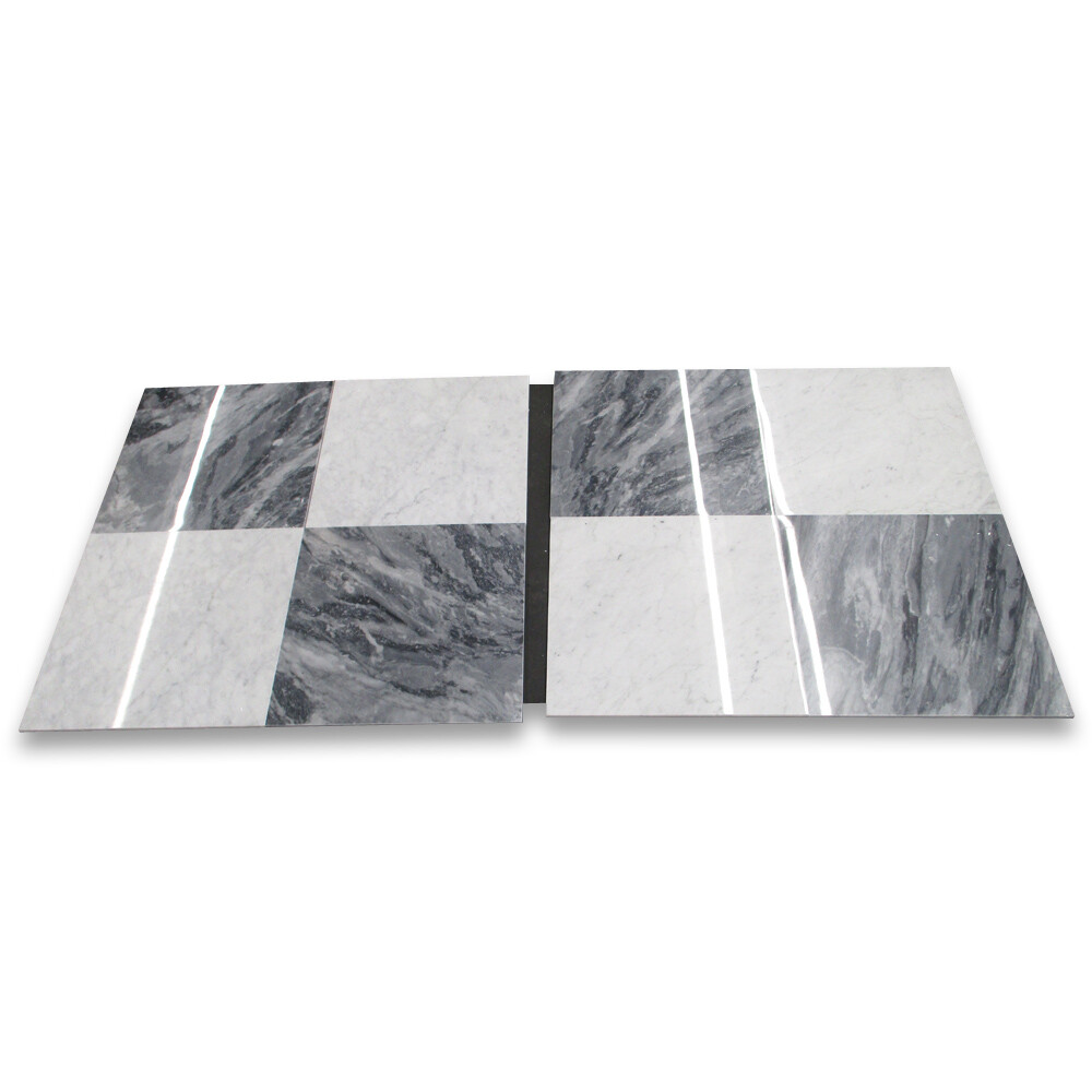 C45P 18×18 Carrara Venato Bianco Carrera White Marble Floor Tile Polished