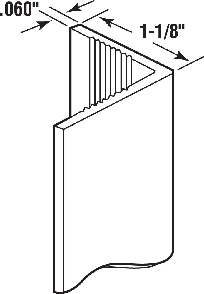 -Line MP10067 Corner Shield Perforated, 1-1/8 In. x 48 in, Vinyl Construction…