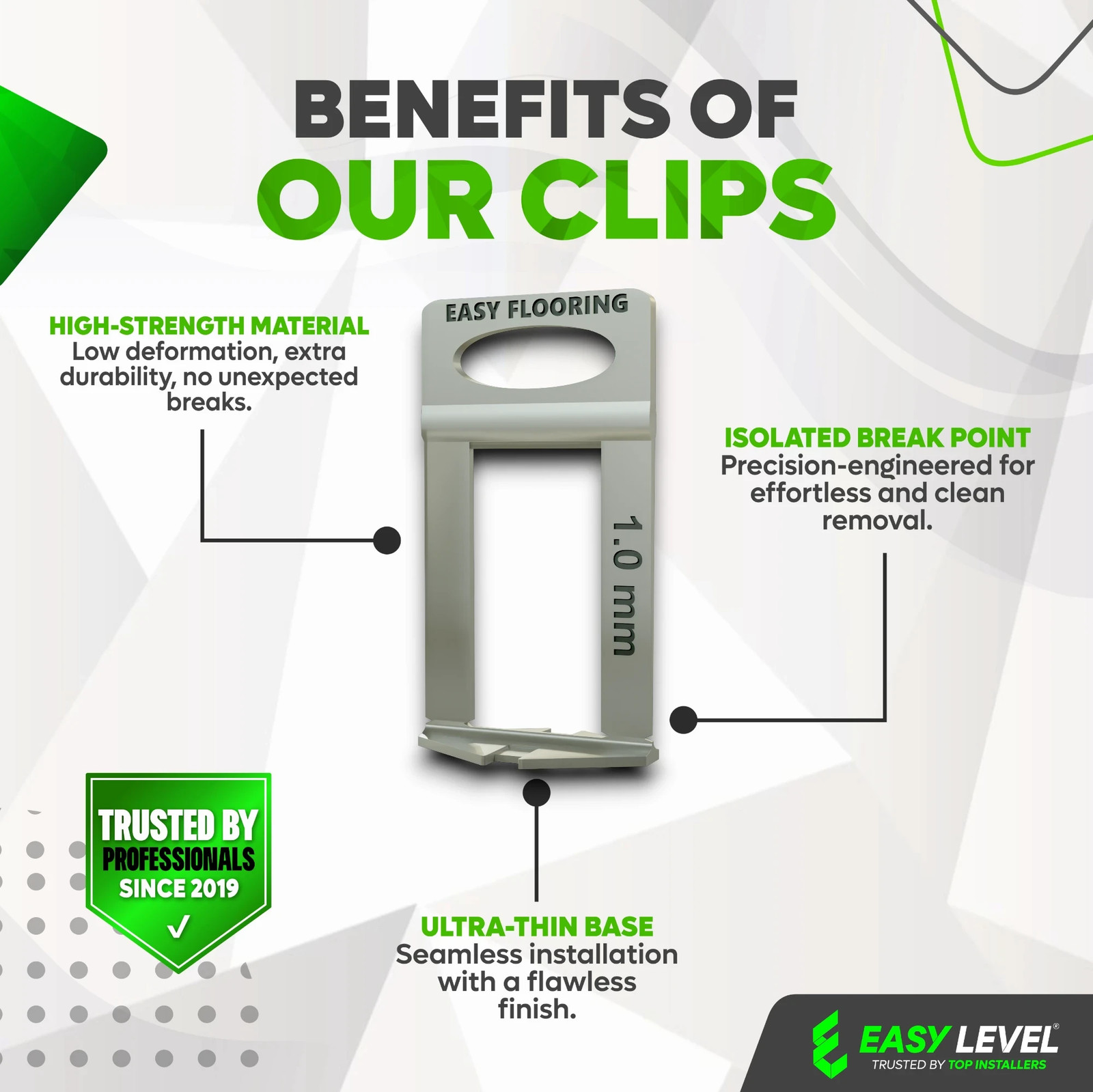 Travertine Leveling Clips 1/32″ – High Height Pieces