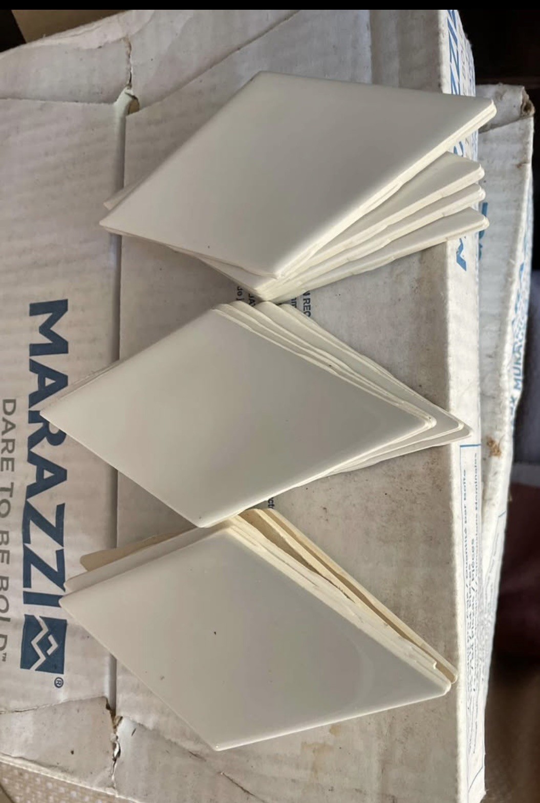 MARAZZI LuxeCraft Diamond Rhombus White Glazed Glossy Ceramic Wall Tile 3″ x 6″