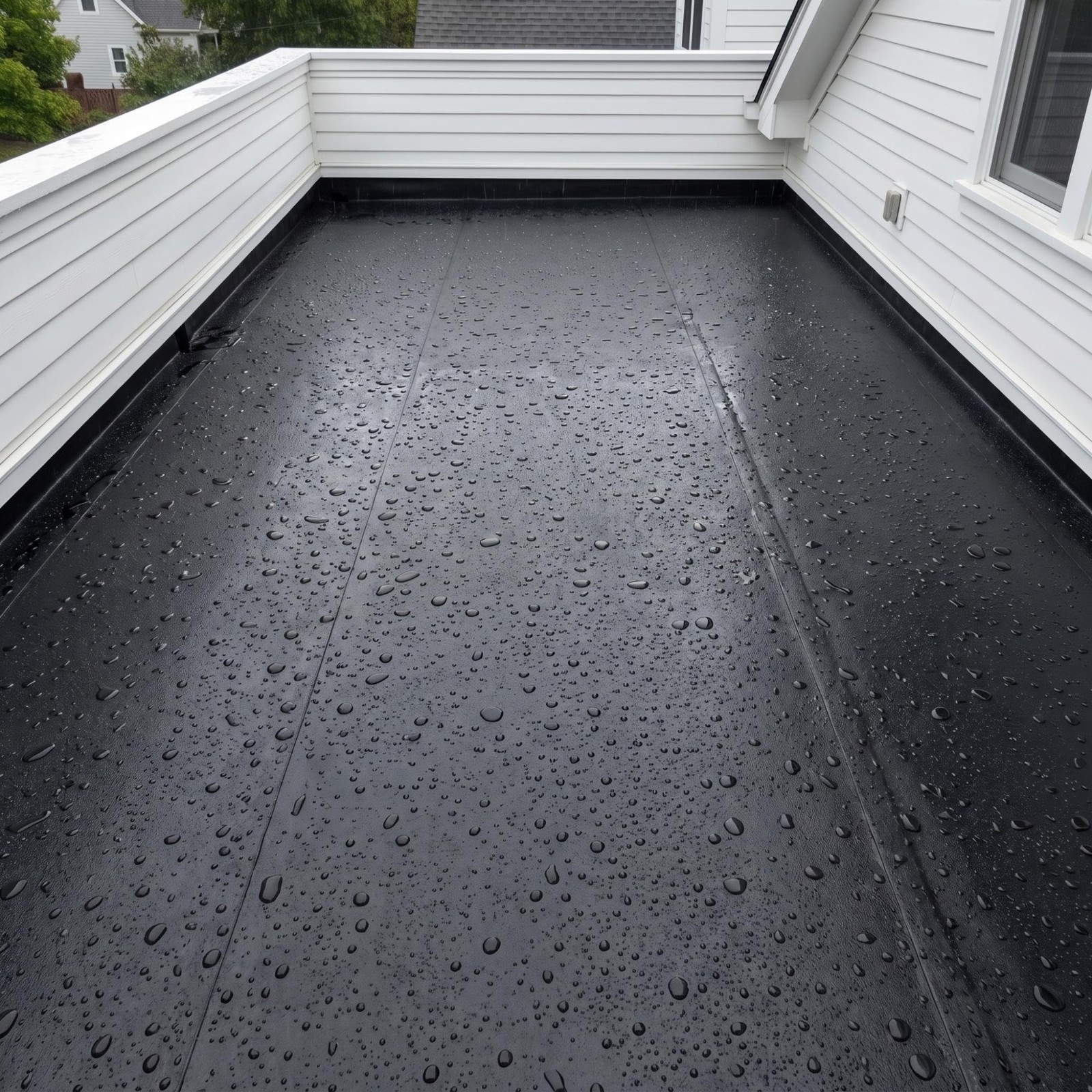 Self-Adhesive EPDM Rubber Roofing Membrane 19.6″x10ft, 50 Mil Waterproof Underla