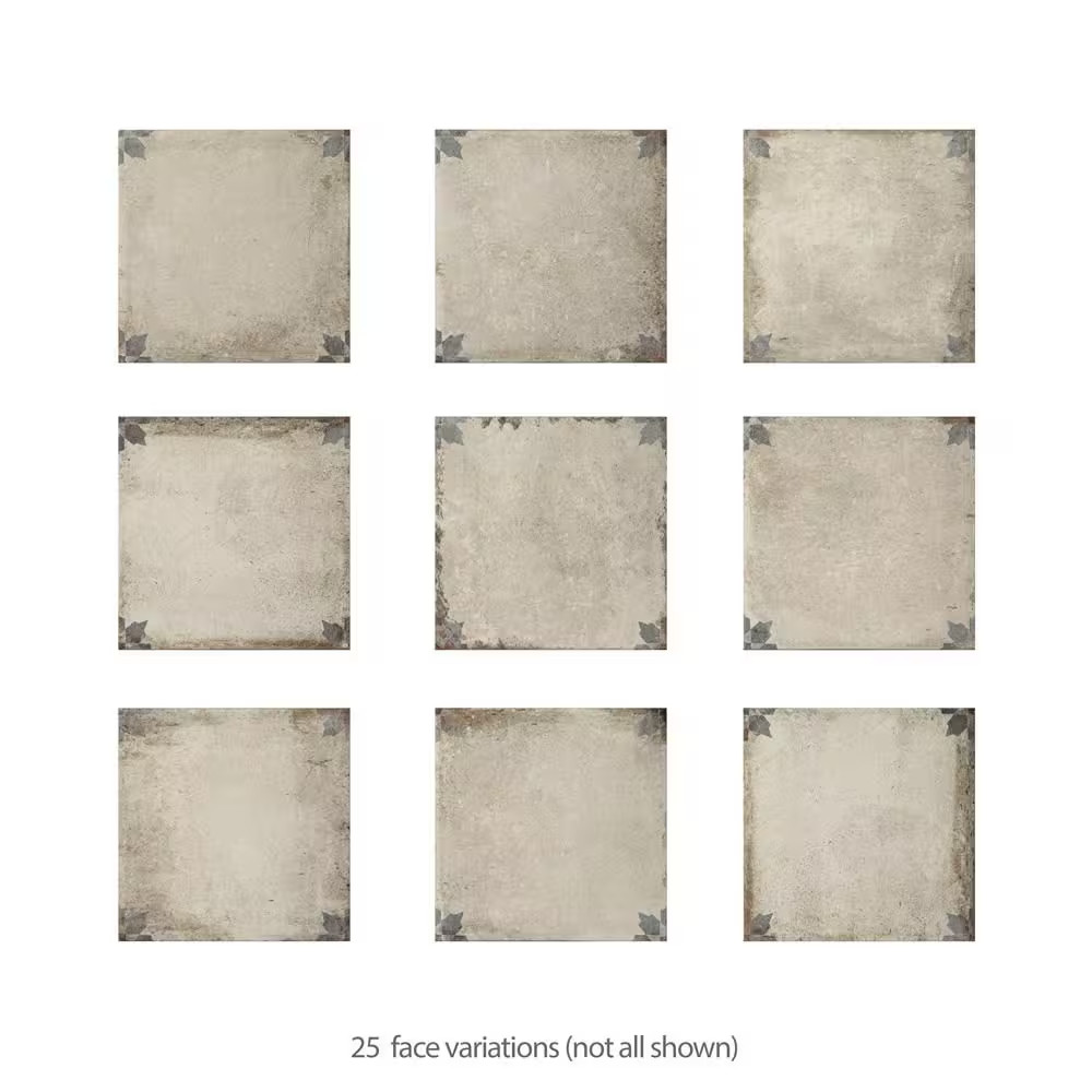 D’Anticatto Decor Arezzo 8-3/4 In. X 8-3/4 In. Porcelain Floor and Wall Tile (11