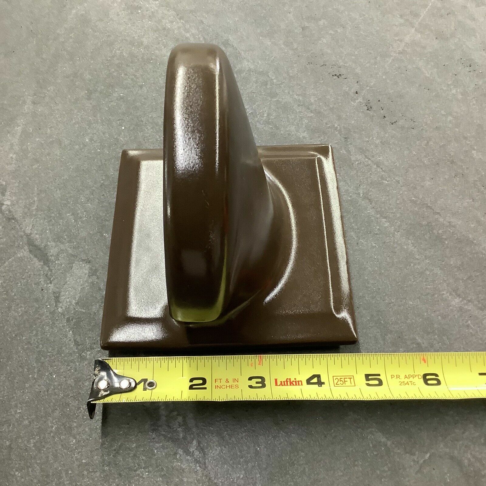 Vintage #86 Expresso Ceramic Sink Soap Holder American Olean model 503