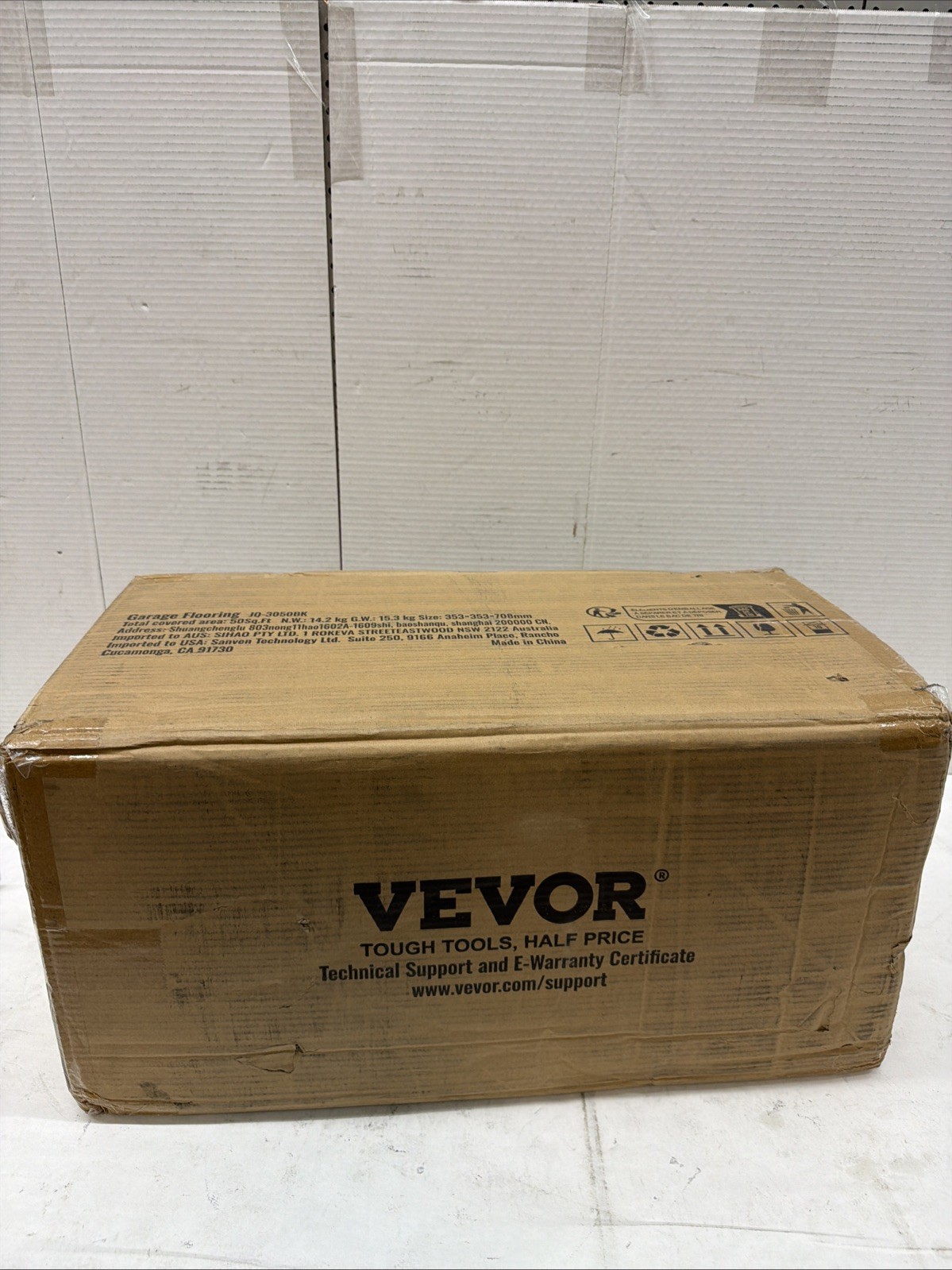 VEVOR Garage Tiles Interlocking 12×12 in 50 Pack Garage Flooring Tiles Black