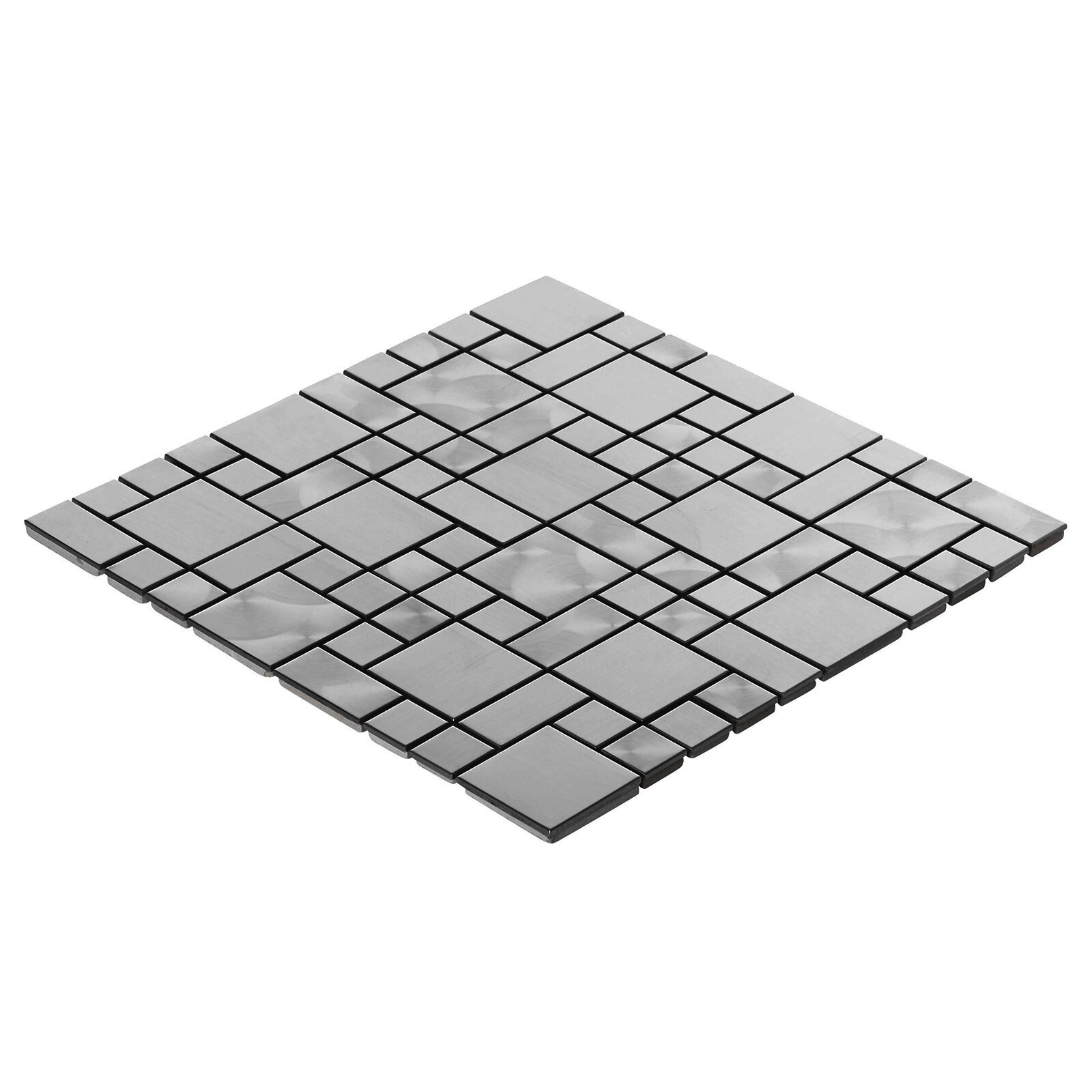 1 SF- Stainless Steel Metal pattern Mosaic Tile Kitchen Backsplash Wall Sink Spa