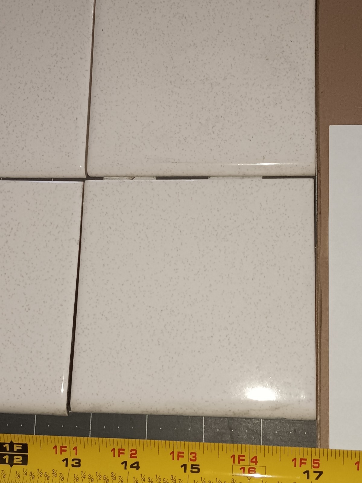 12 pc. Danto Japan Vintage Ceramic Tile GOLDEN SPICE Bullnose Bathroom NOS MCM