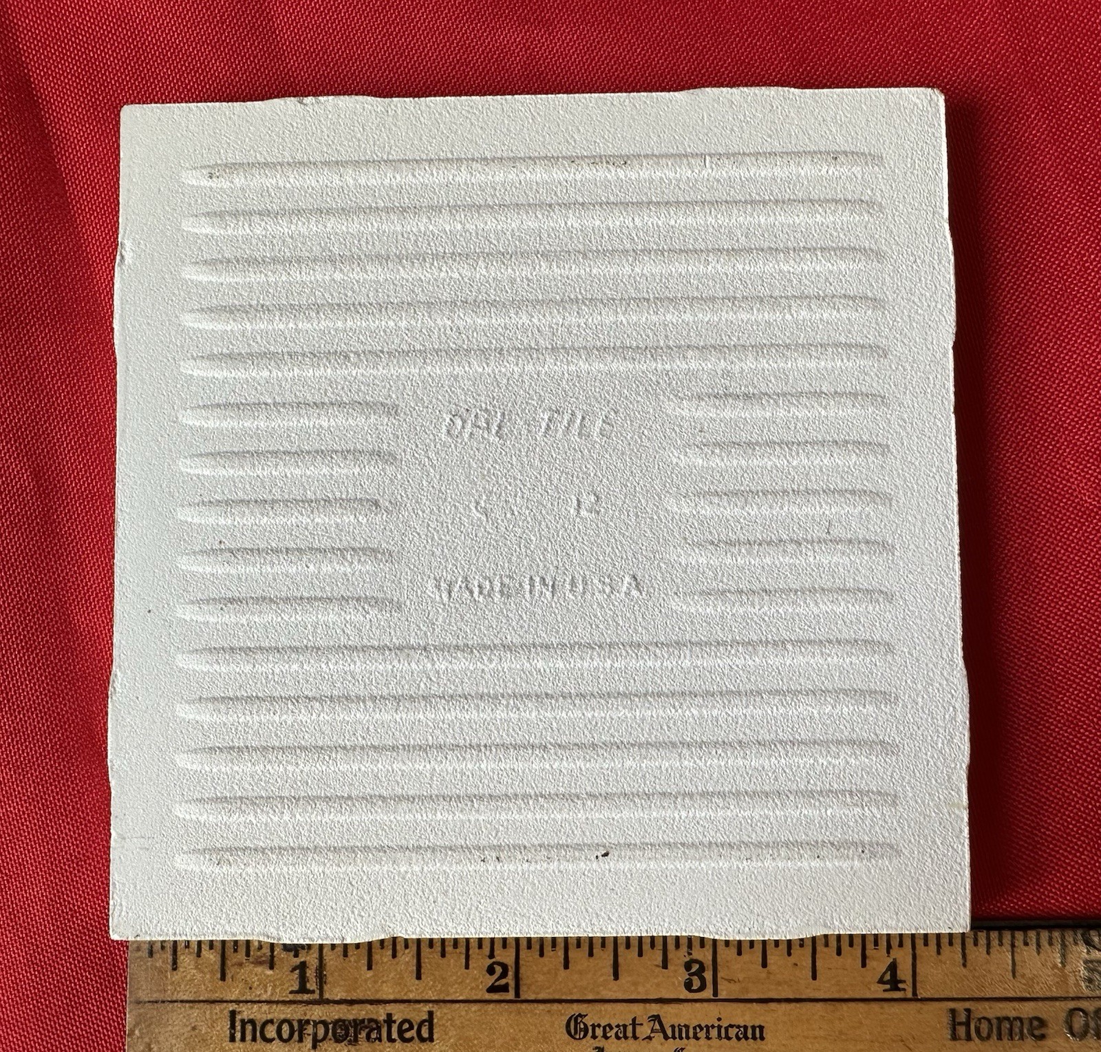 1 pc. Texas Yellow: 4-1/4″ Glossy Ceramic Tile, Made by Daltile Co. in USA, New
