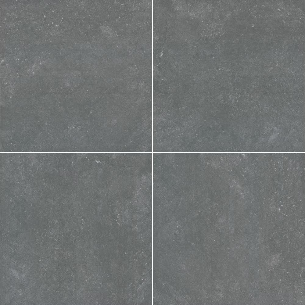 Vulkon Nero 2 Cm. X 24 In. X 24 In. Matte Porcelain Paver Tile (8 Sq. Ft./Case)
