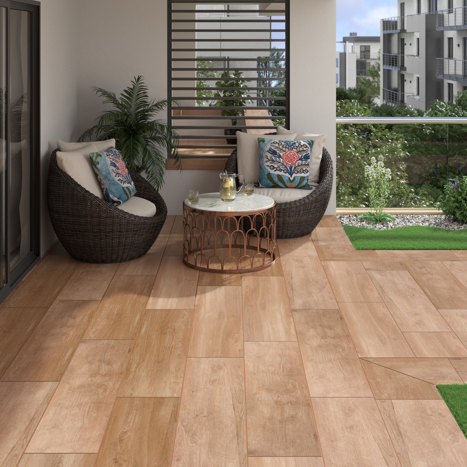 Ackland AKLNP12X48M-CA 12″ x 48″ Rectangle Exterior Paver Tile – – Briar
