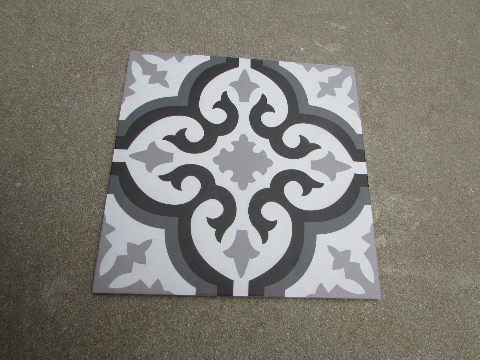10-Marazzi Gray Black White 12″ Square MR23 Morocco Porcelain Floor & Wall USA