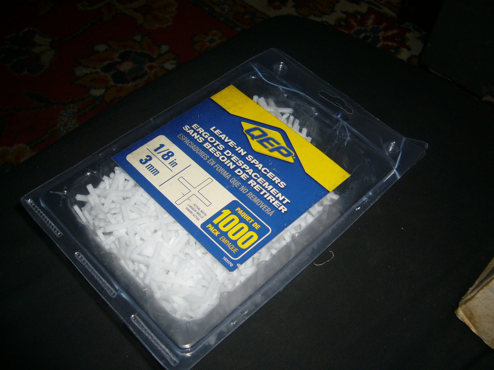 QEP leave-in Spacers 1/8inch Tile Spacers (Unopened Box 0f 1,000), NEW items