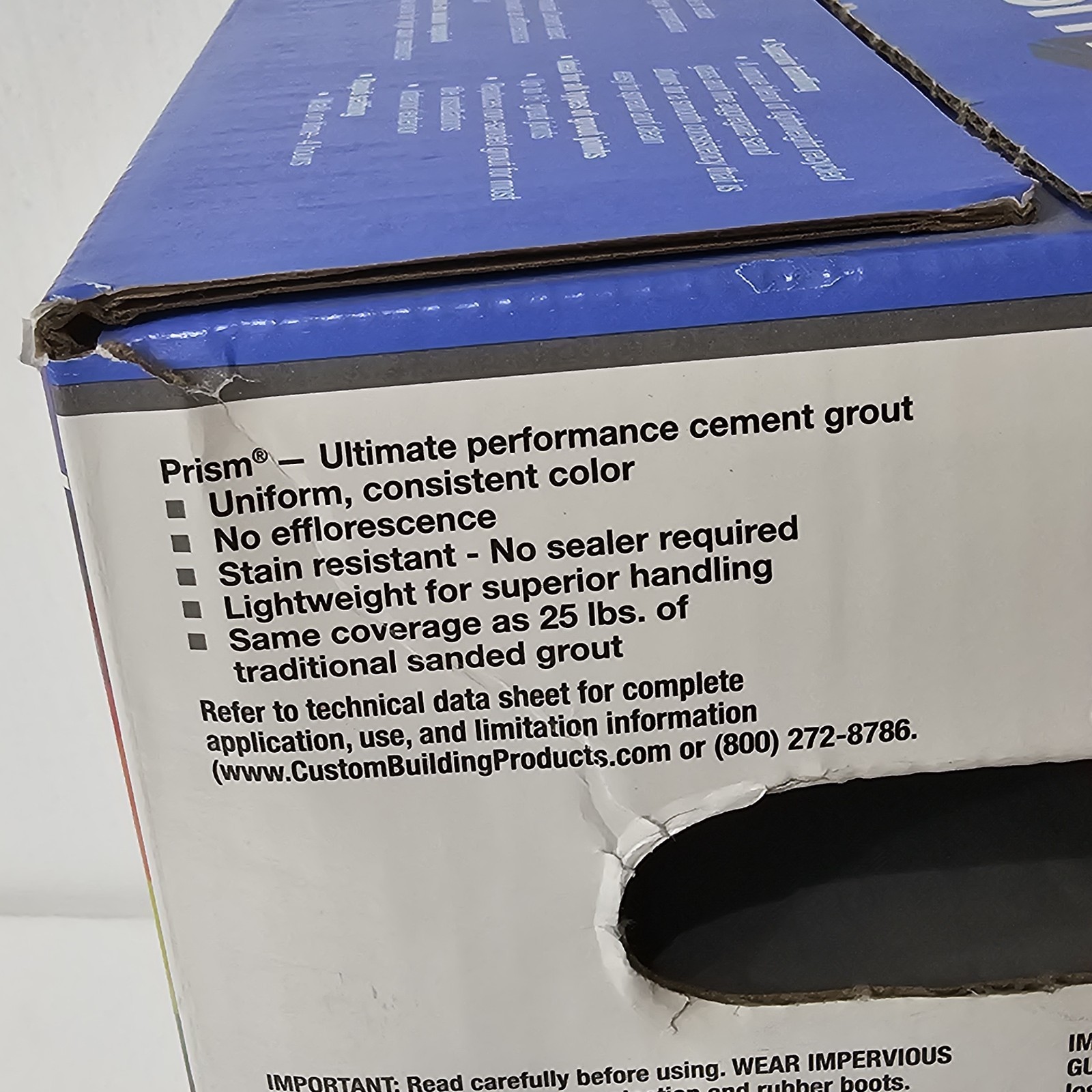 NEW Custom Prism Ultimate Performance Grout – 17 lb Natural Gray Color