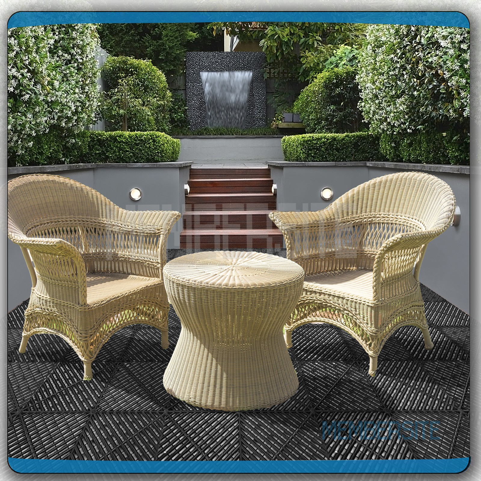 25/50 Pcs Interlocking Garage Floor Tiles Garage Flooring Mat 15.75” x 15.75”